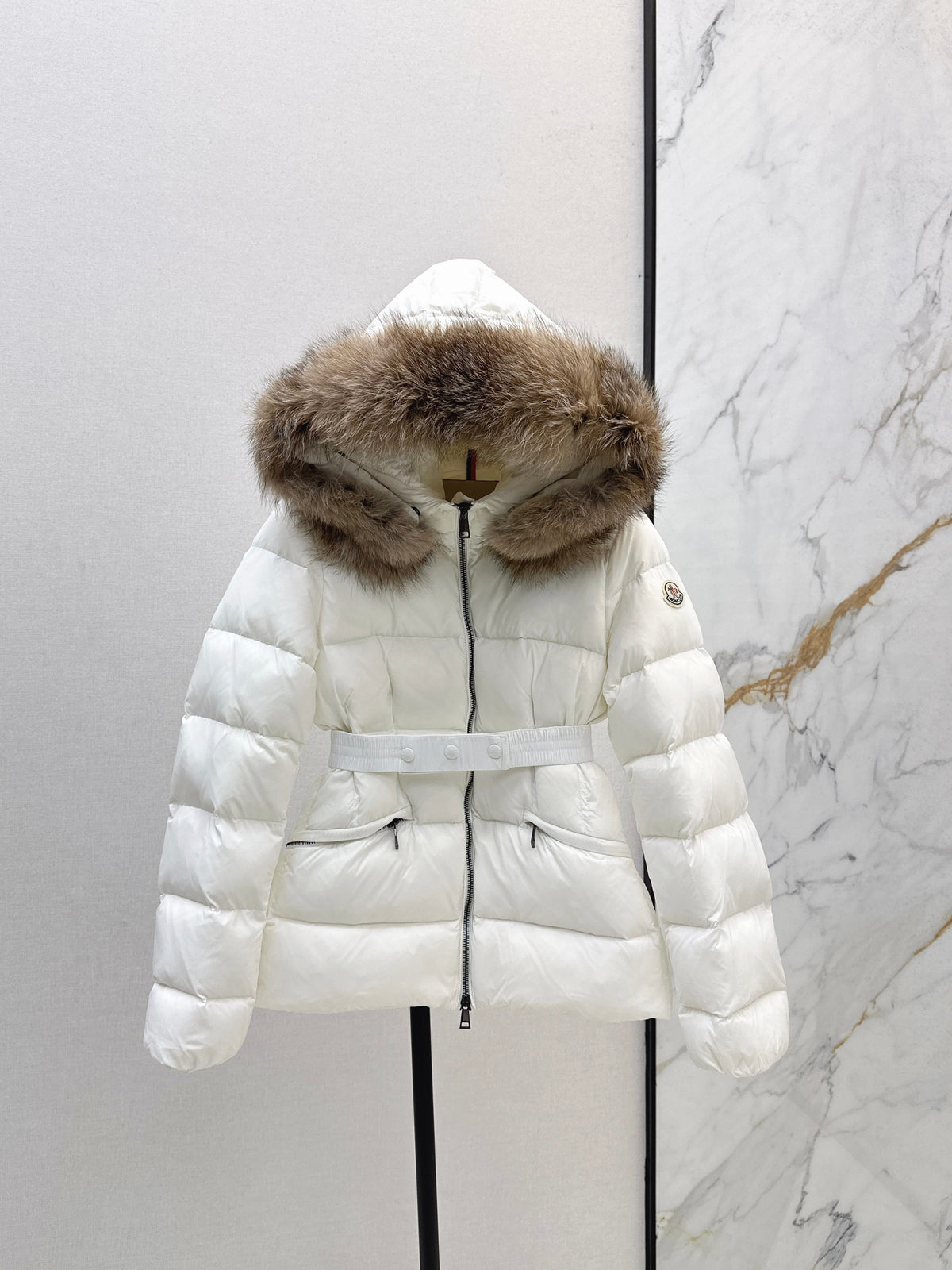 25fw Hooded short down jacket