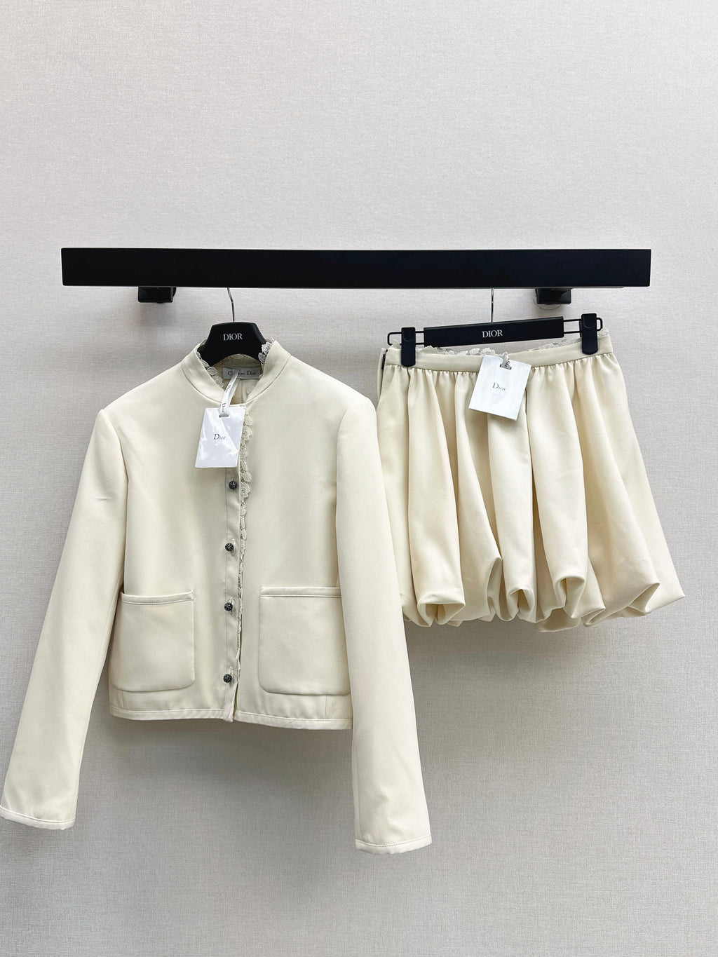 25fw Lace lace stand up collar suit jacket