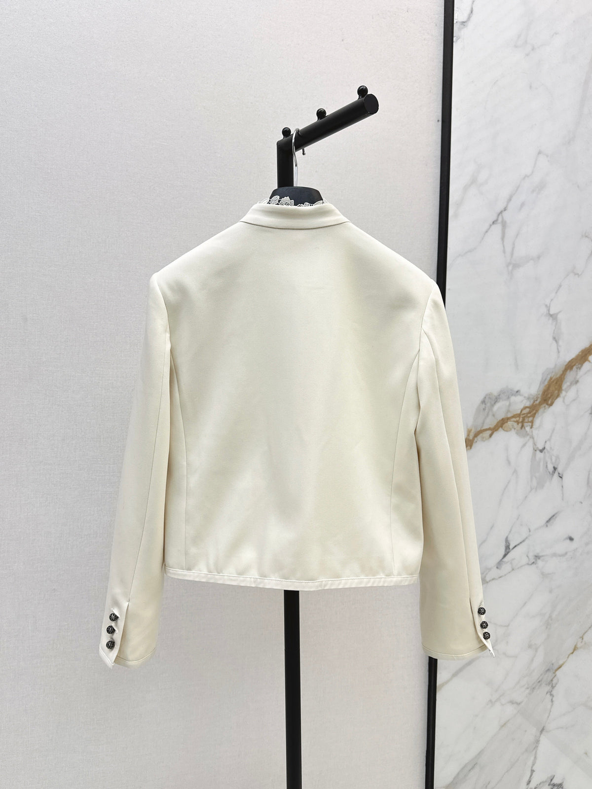 25fw Lace lace stand up collar suit jacket