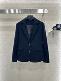 25fw Elastic pleated suit jacket