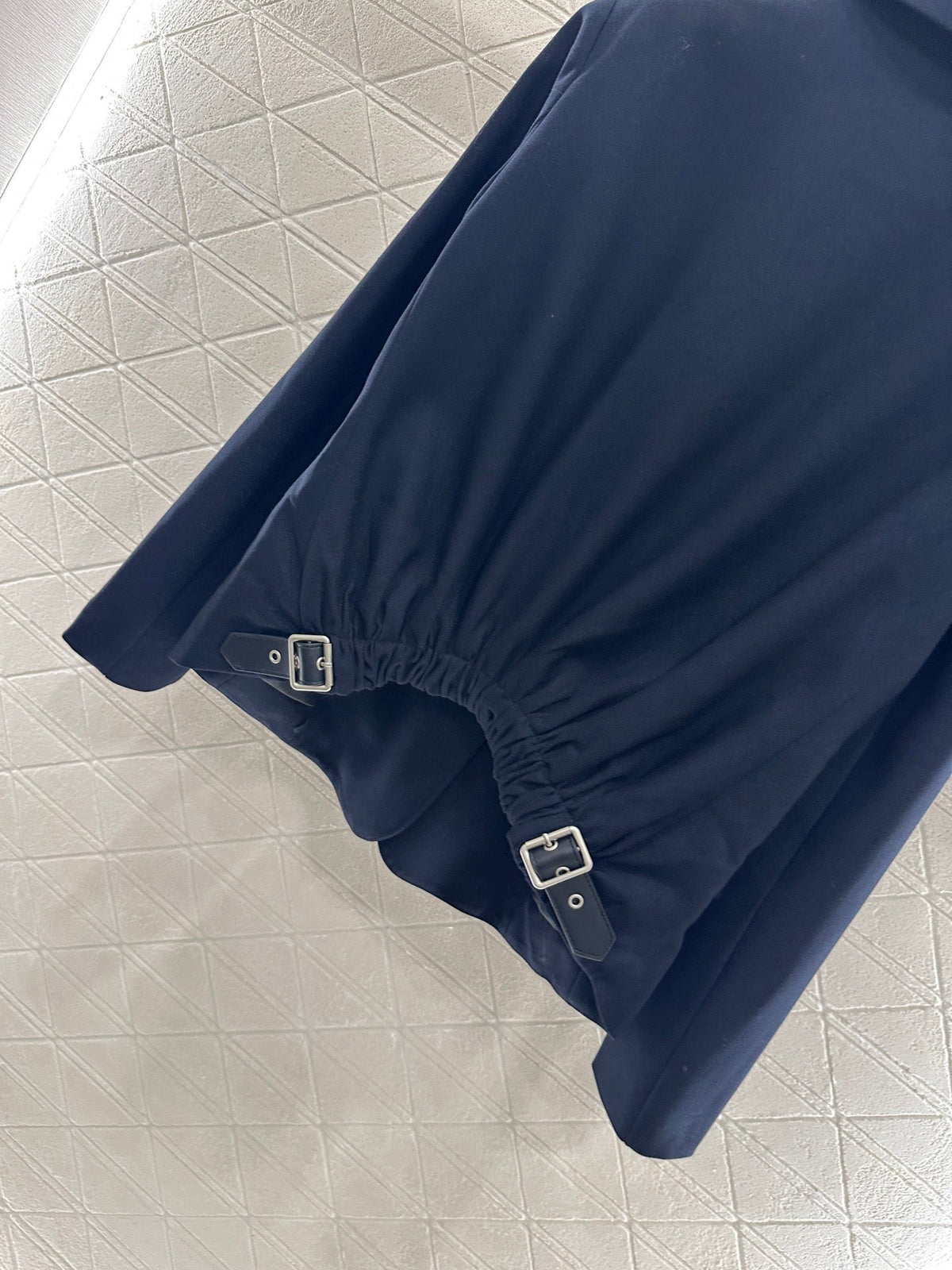 25fw Elastic pleated suit jacket
