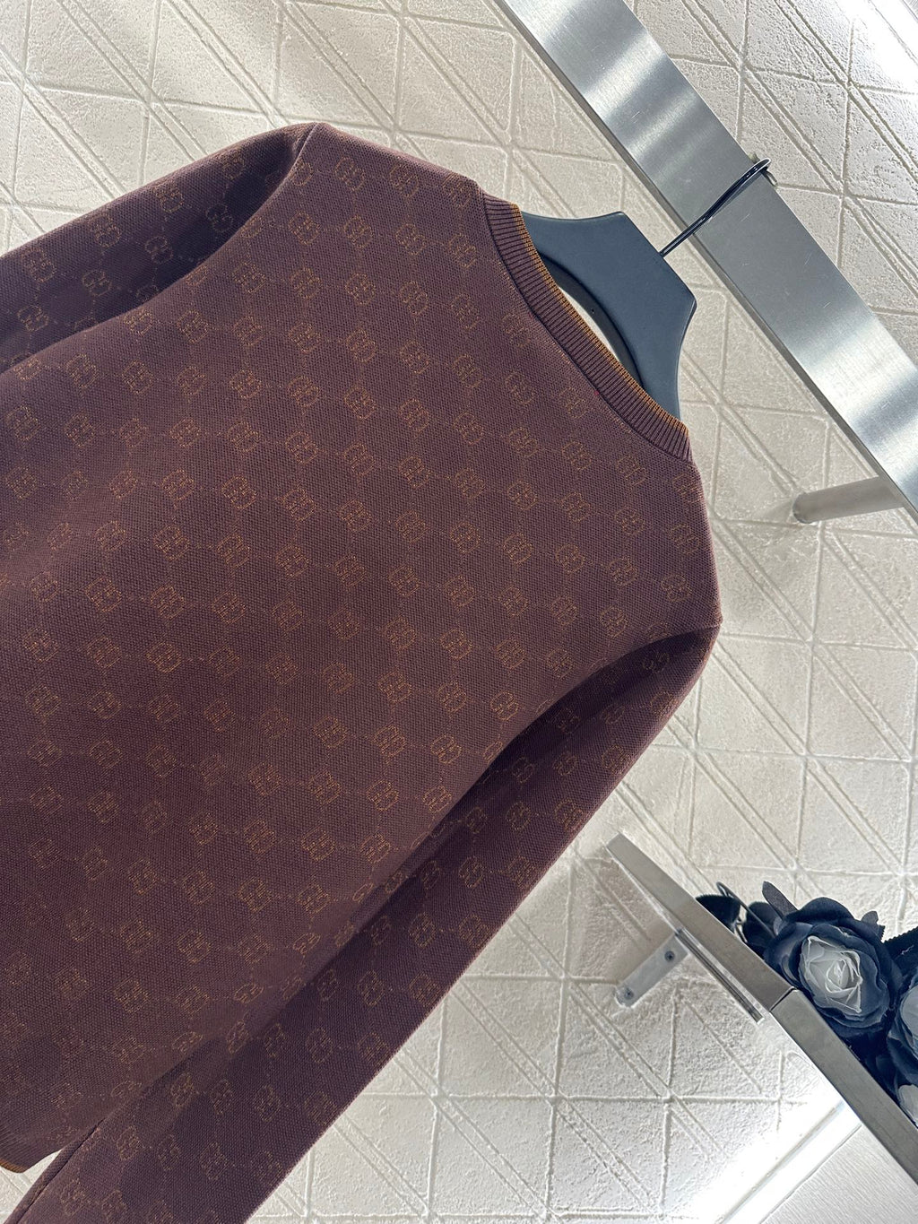 25fw Jacquard knitted cardigan