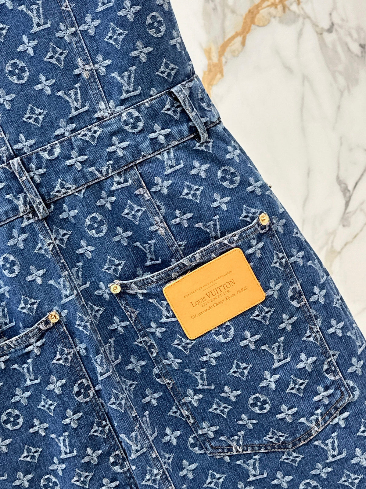 26ss Jacquard Denim Sleeveless Dress