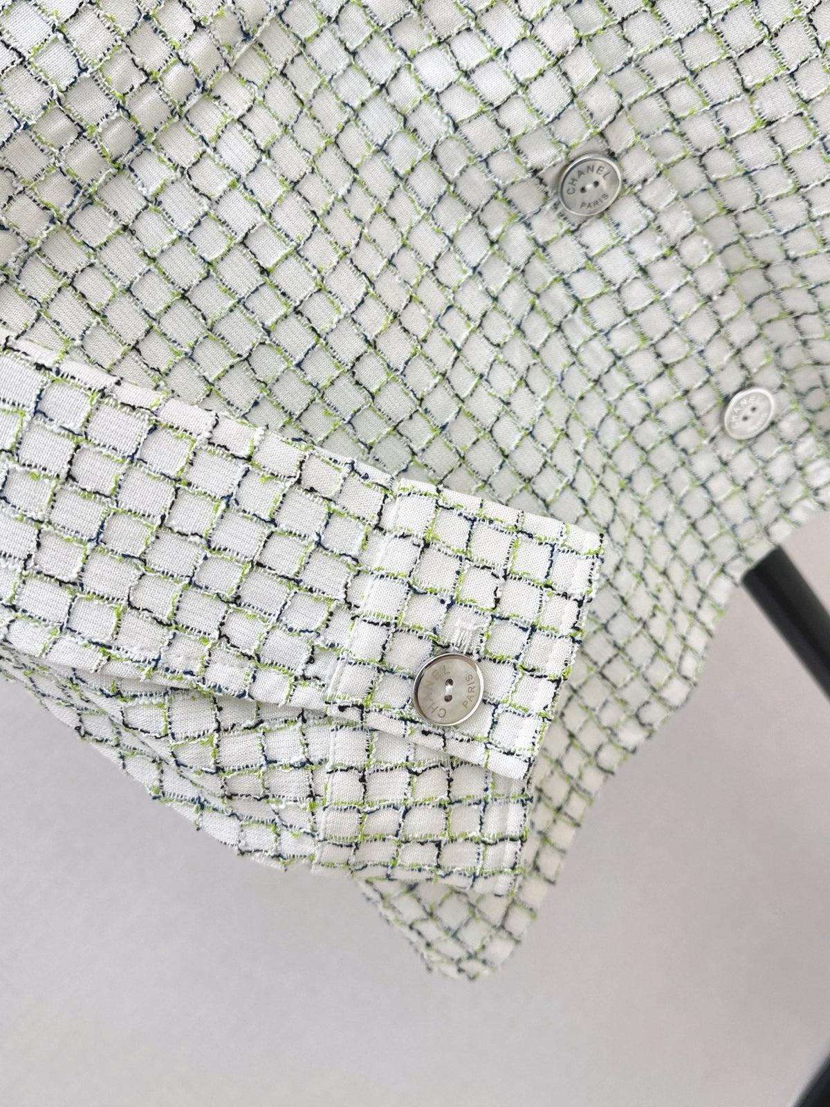 Knitted Tweed Shirt-Style Jacket