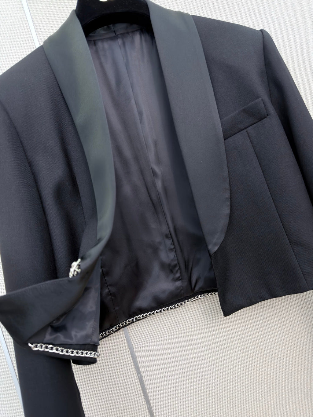 Acetate Lapel Blazer