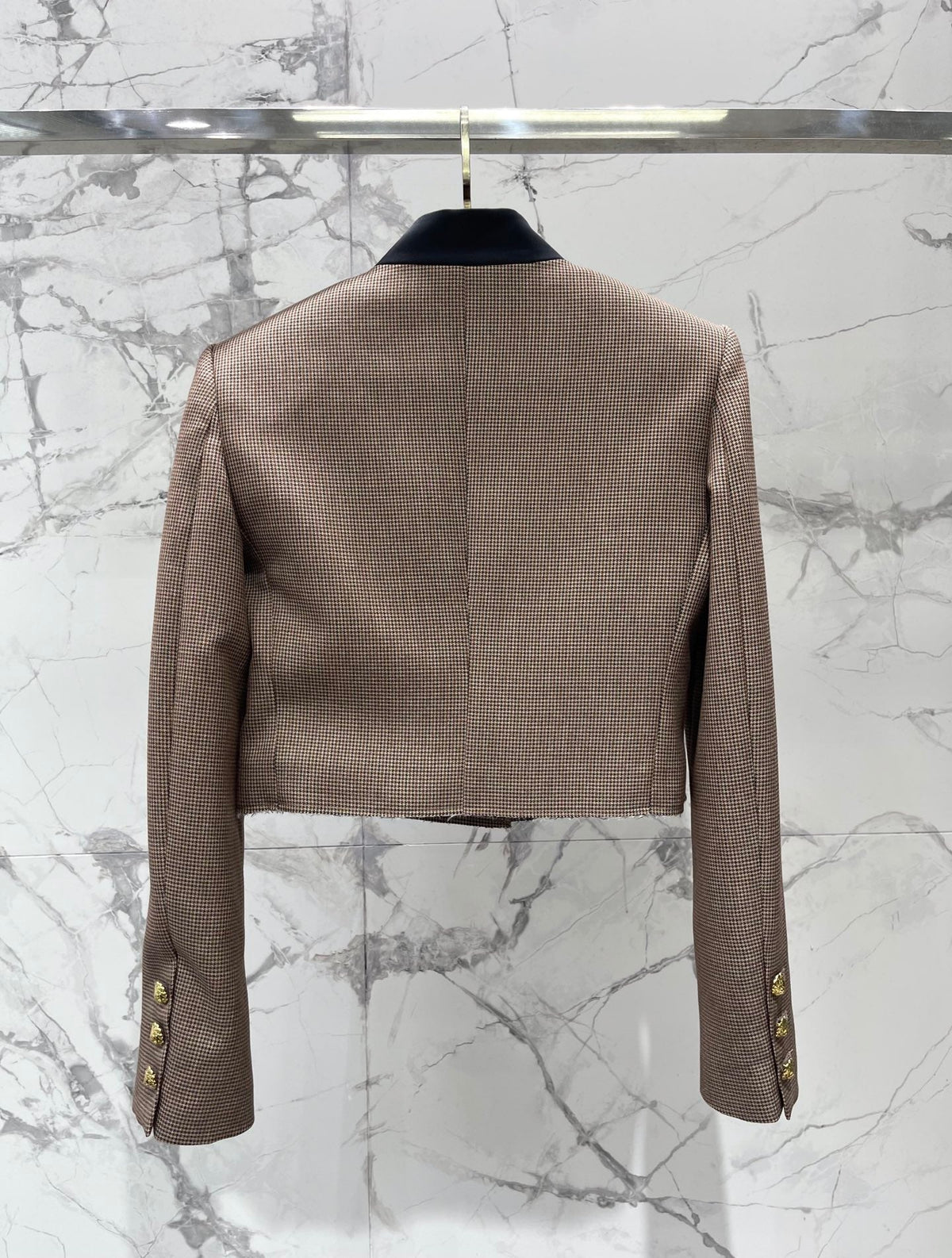 Beige Half-Zip Knit Top