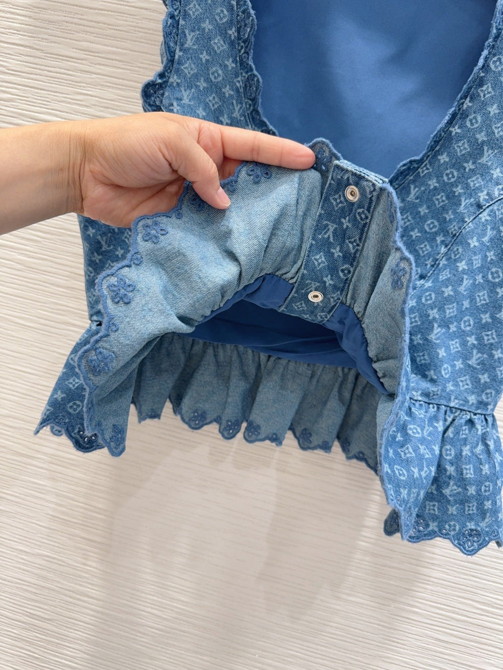 26ss new denim vest