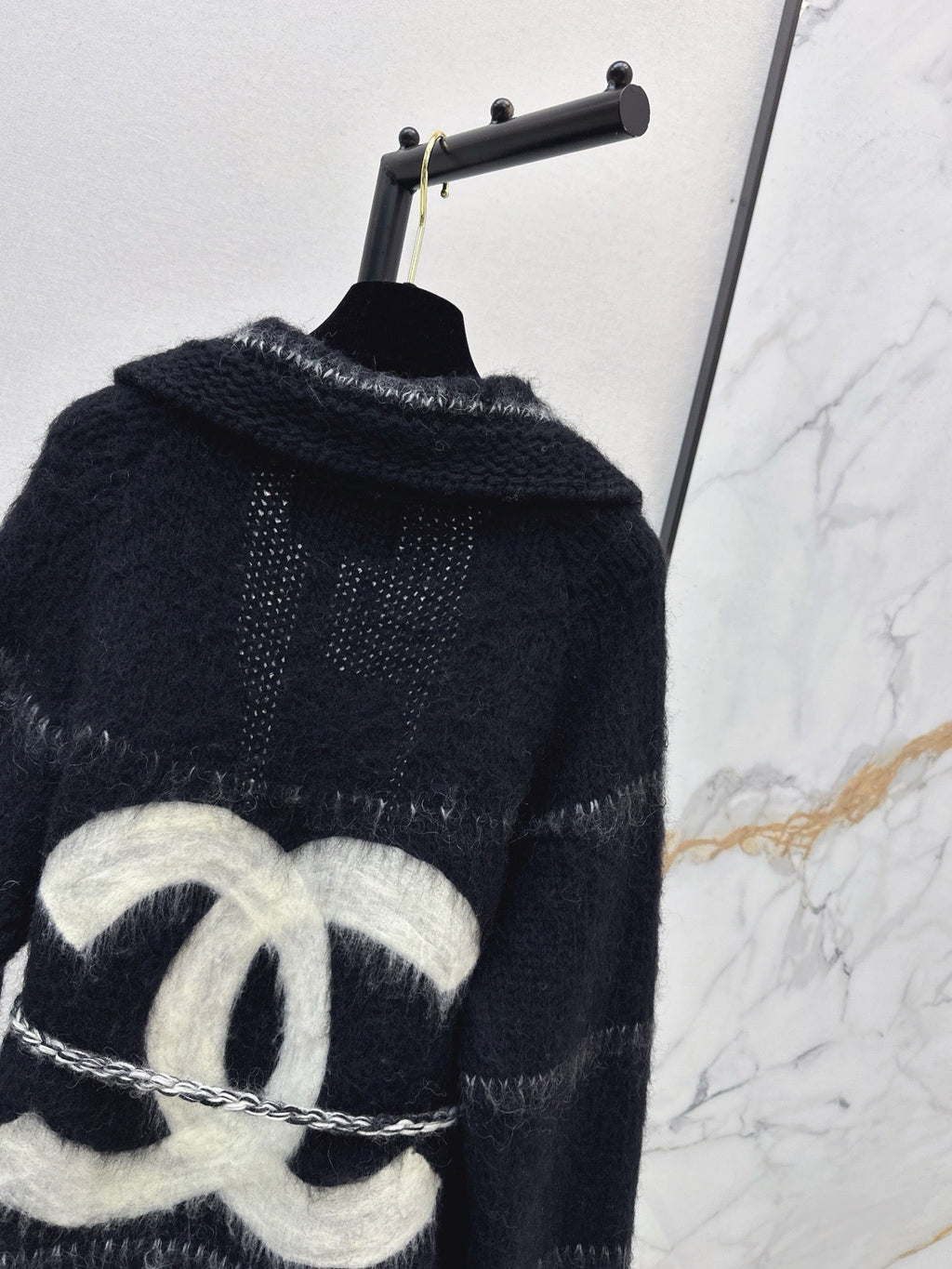 Belted Mohair Cardigan
