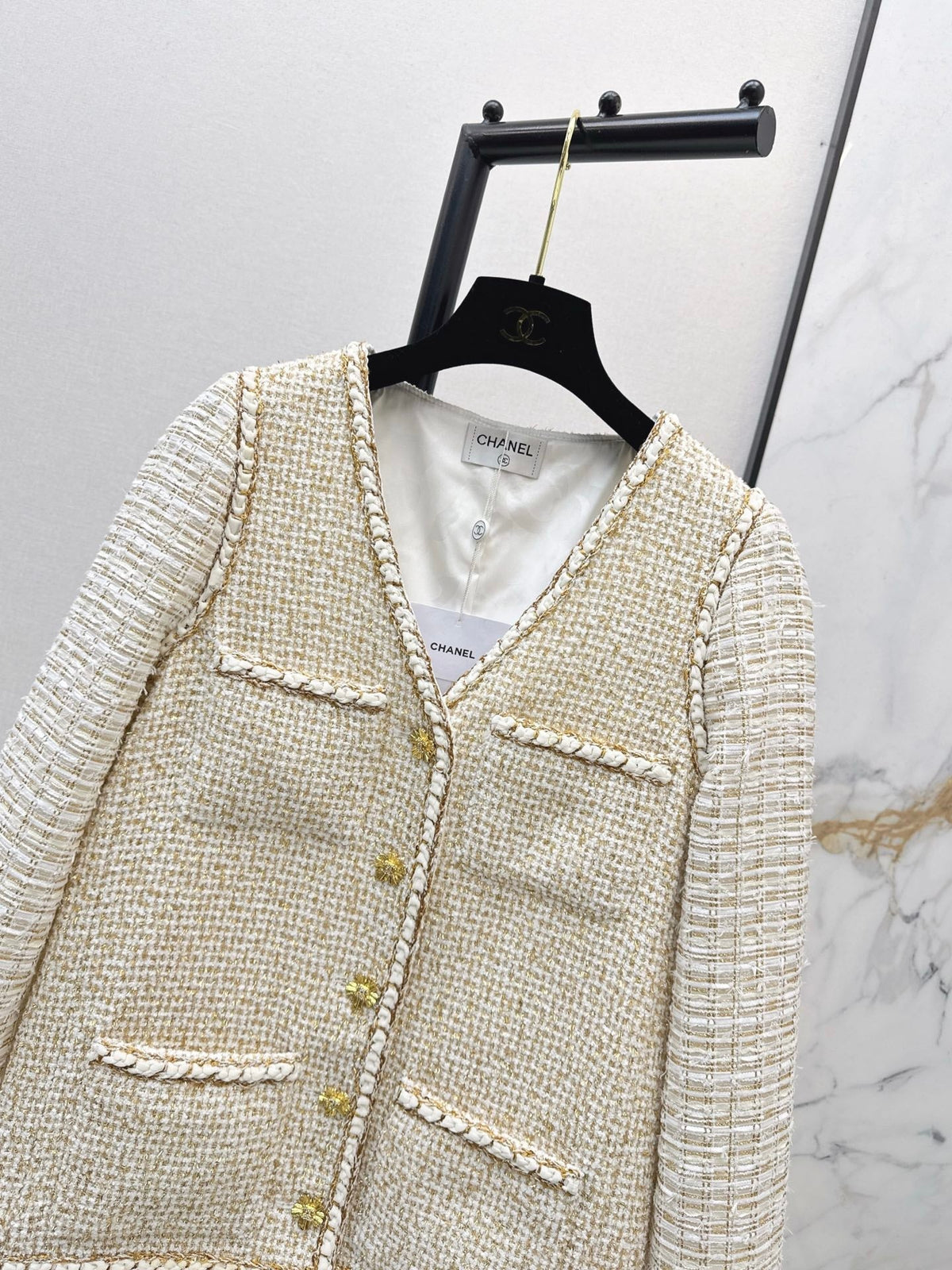 26Gilded Tweed Panel Jacket