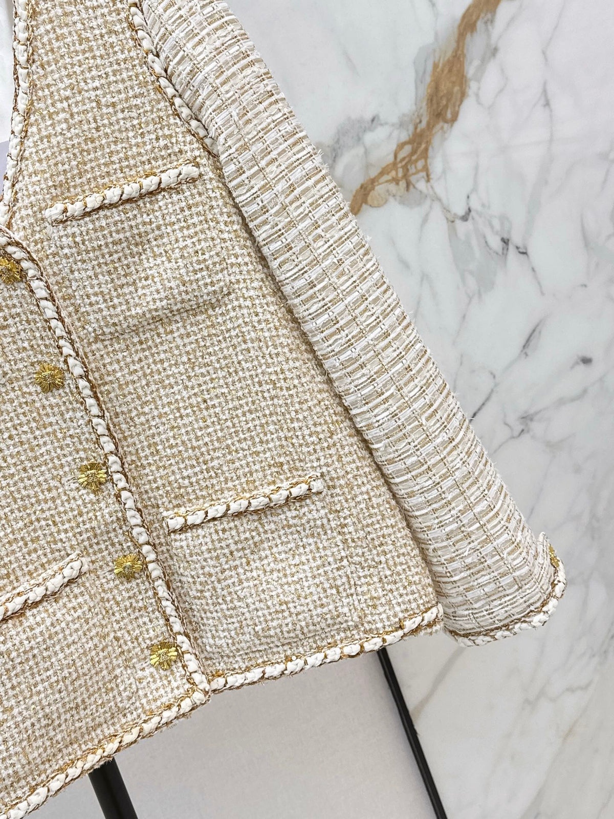 26Gilded Tweed Panel Jacket