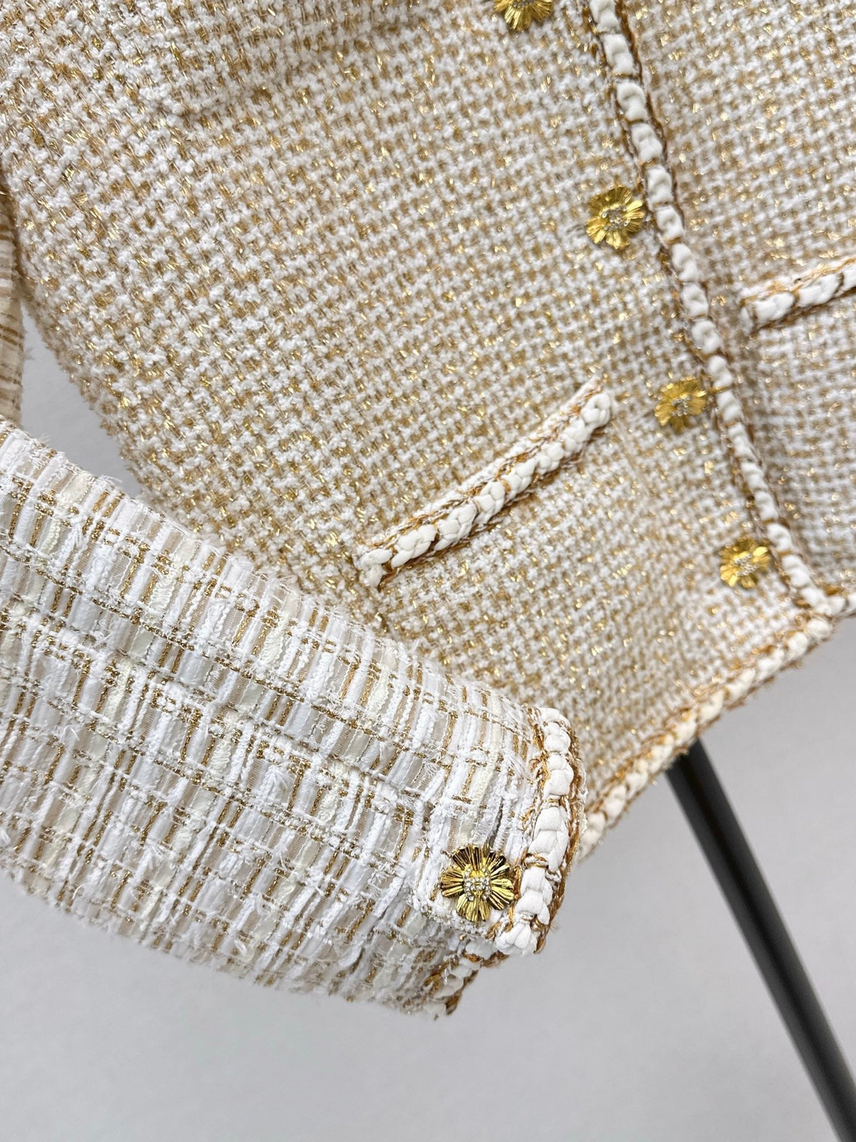 26Gilded Tweed Panel Jacket