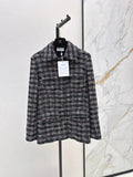 Mid-length tweed jacket