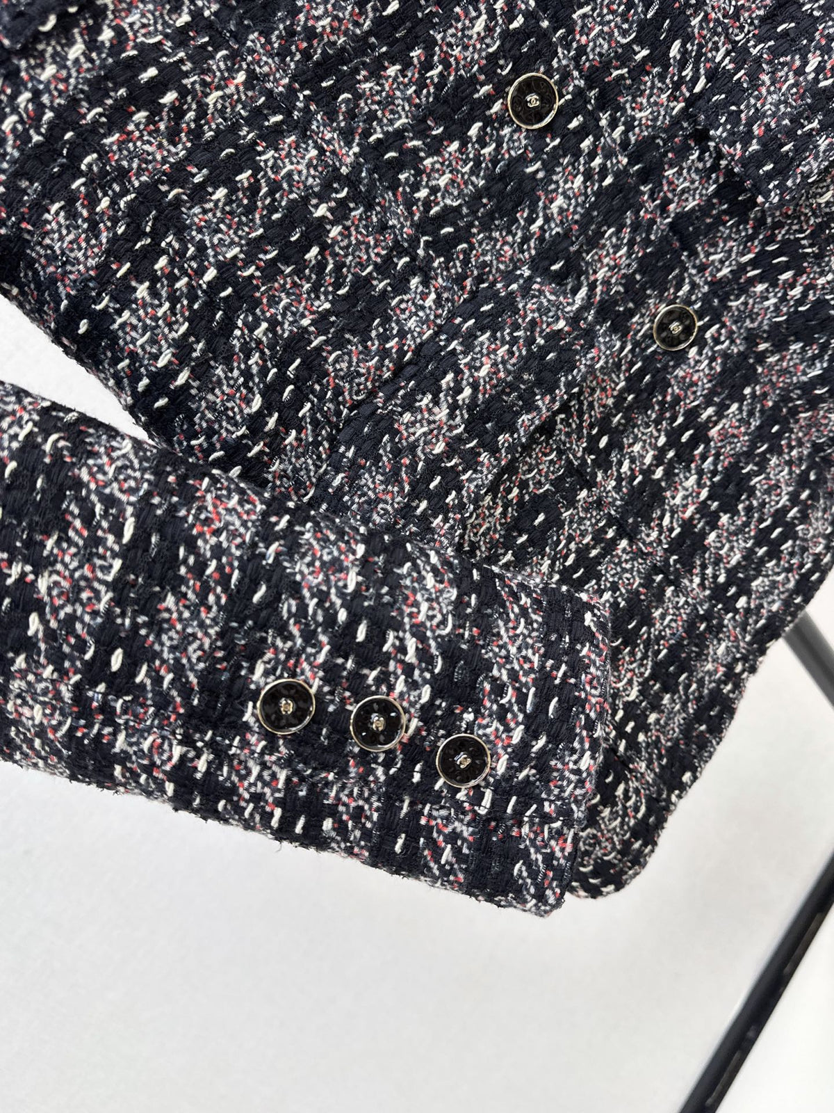 Mid-length tweed jacket