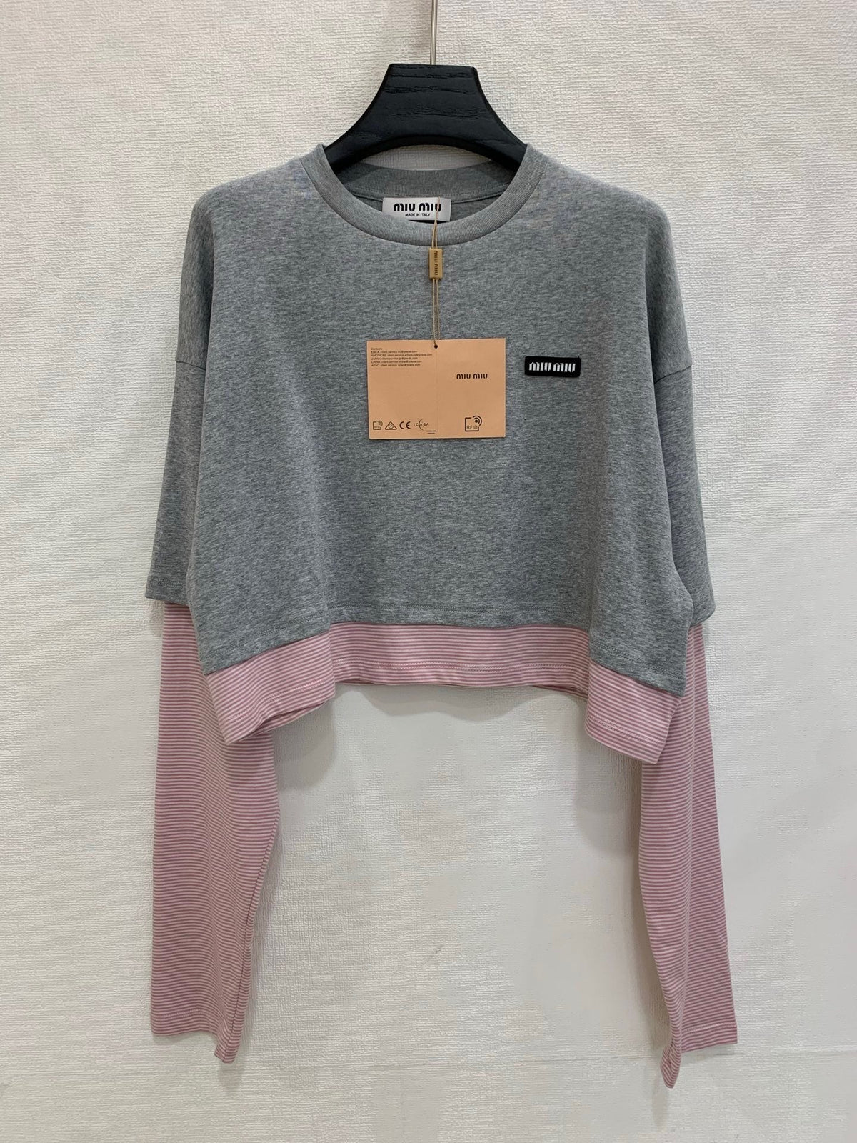 26 Women's New Two-in-One Style Color-Block Long Sleeve T-Shirt
