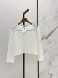 Brunello Cucinelli/ 26 Early Autumn New Hollow-Out Long Sleeve Knit