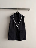 26 New Vest and Pleated Skirt Set
