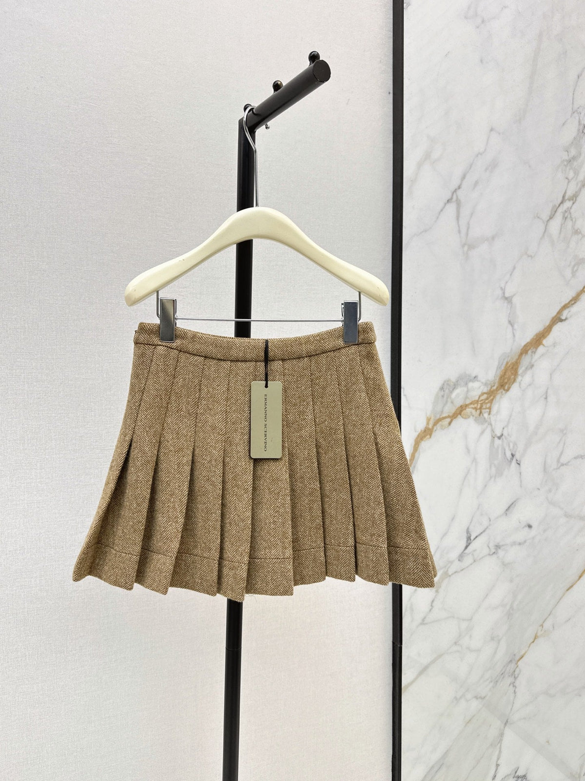Ermanno Scervino/26 Latest Herringbone Pleated Skirt