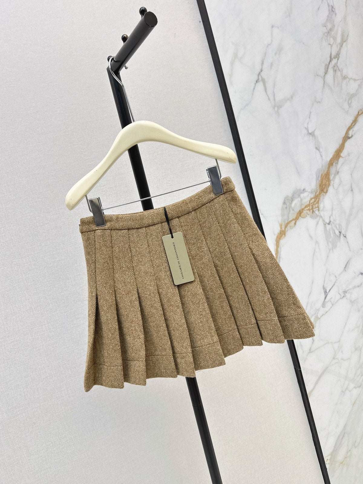 Ermanno Scervino/26 Latest Herringbone Pleated Skirt