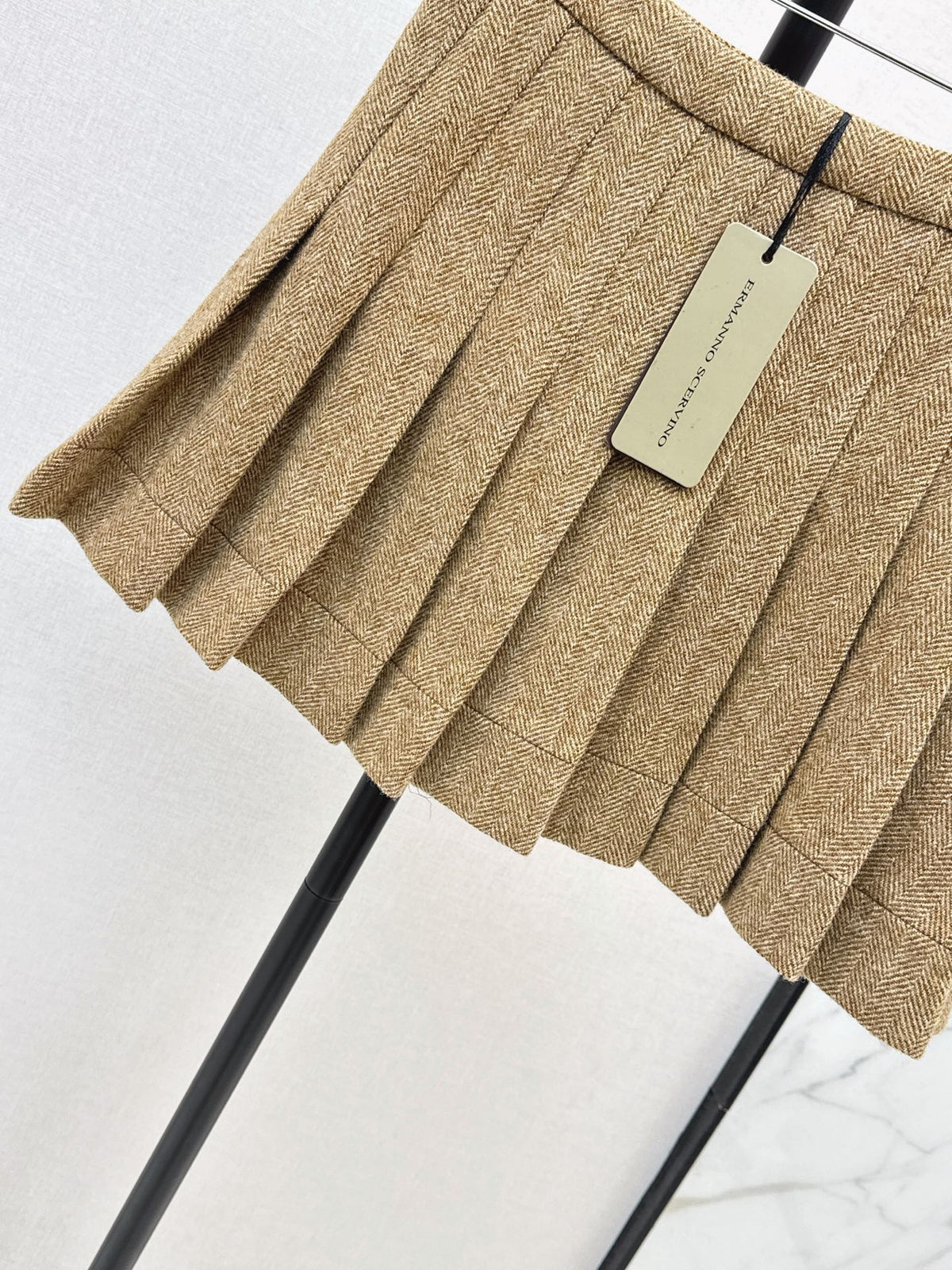 Ermanno Scervino/26 Latest Herringbone Pleated Skirt