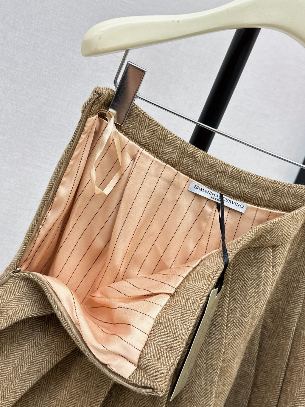 Ermanno Scervino/26 Latest Herringbone Pleated Skirt