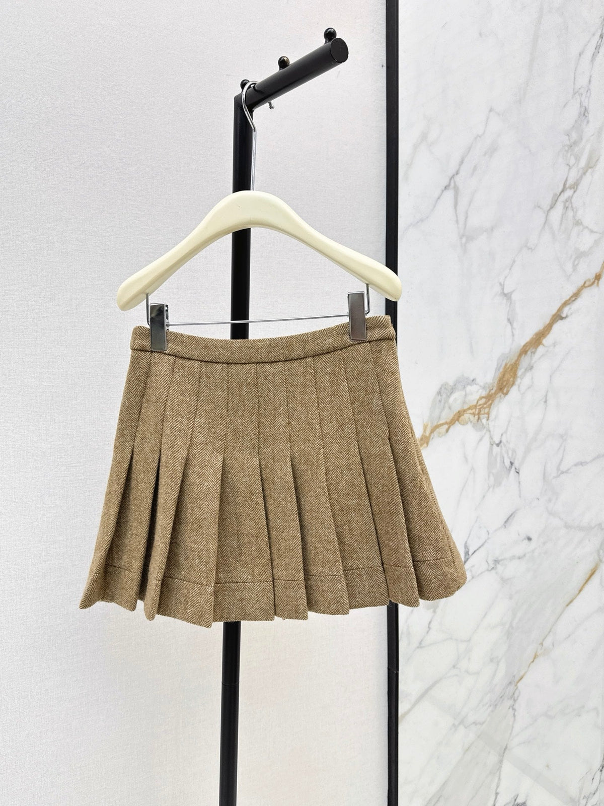 Ermanno Scervino/26 Latest Herringbone Pleated Skirt