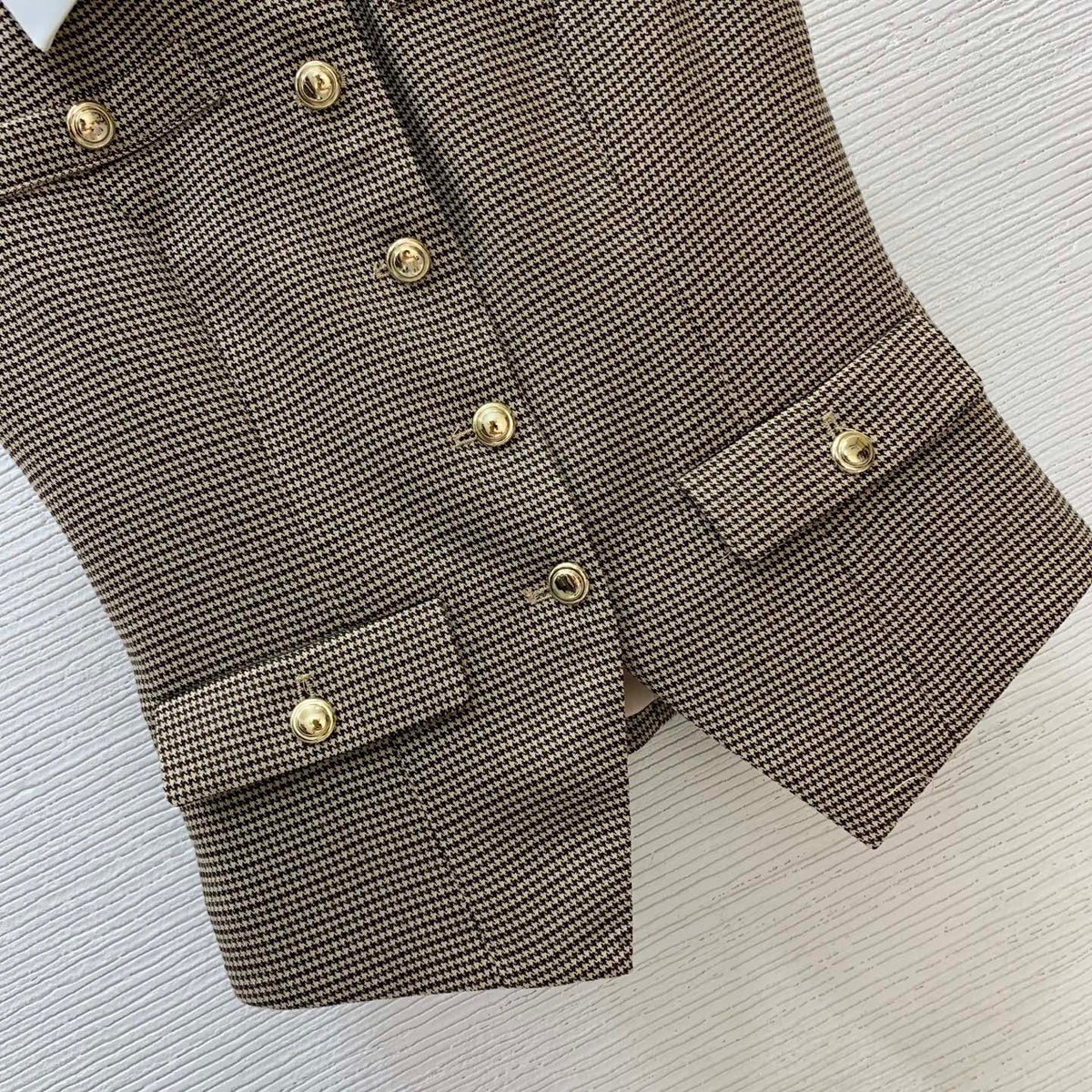 26 New Houndstooth Pattern Two-Piece Set
