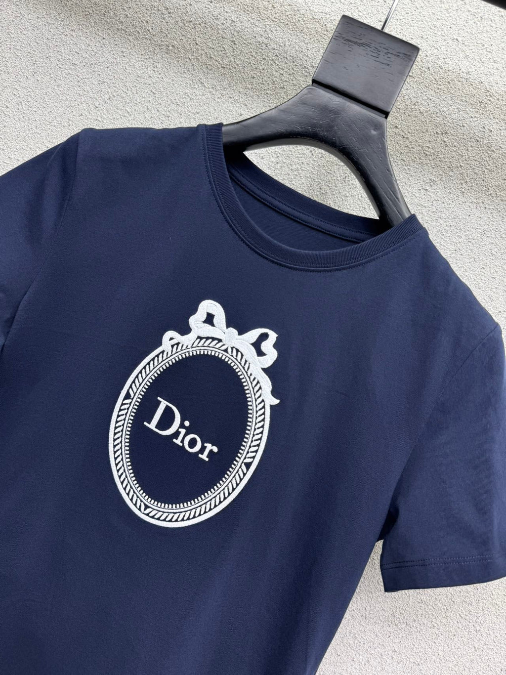 26SS Embroidered Logo Short-Sleeve T-Shirt