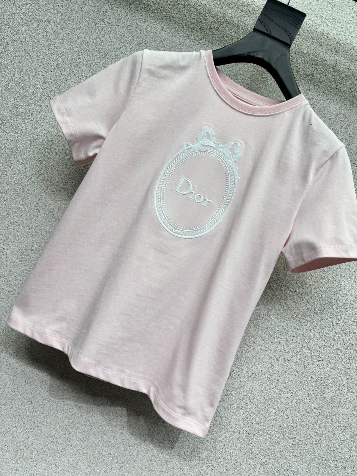 26SS Embroidered Logo Short-Sleeve T-Shirt