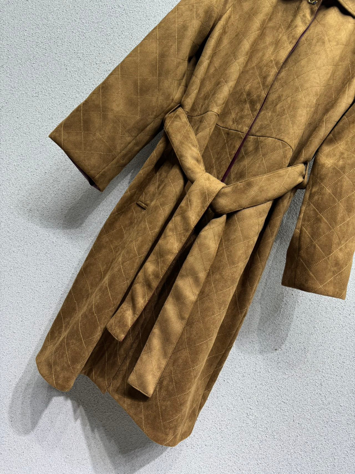 26 New Camel Long Trench Coat