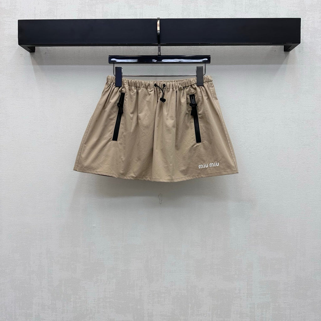 26 New Embroidered Utility Mini Skirt