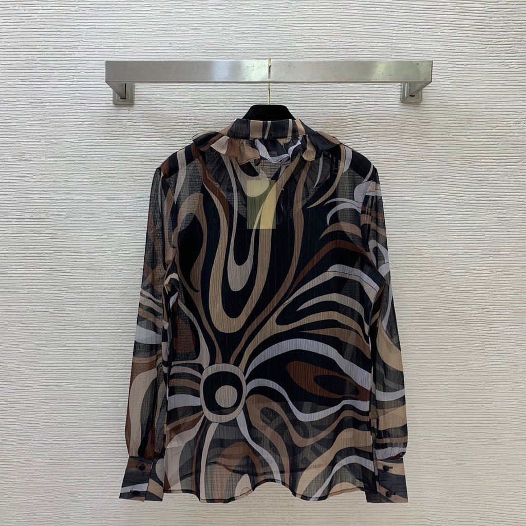 Pucci/26 New Retro Top + Solid Color Camisole