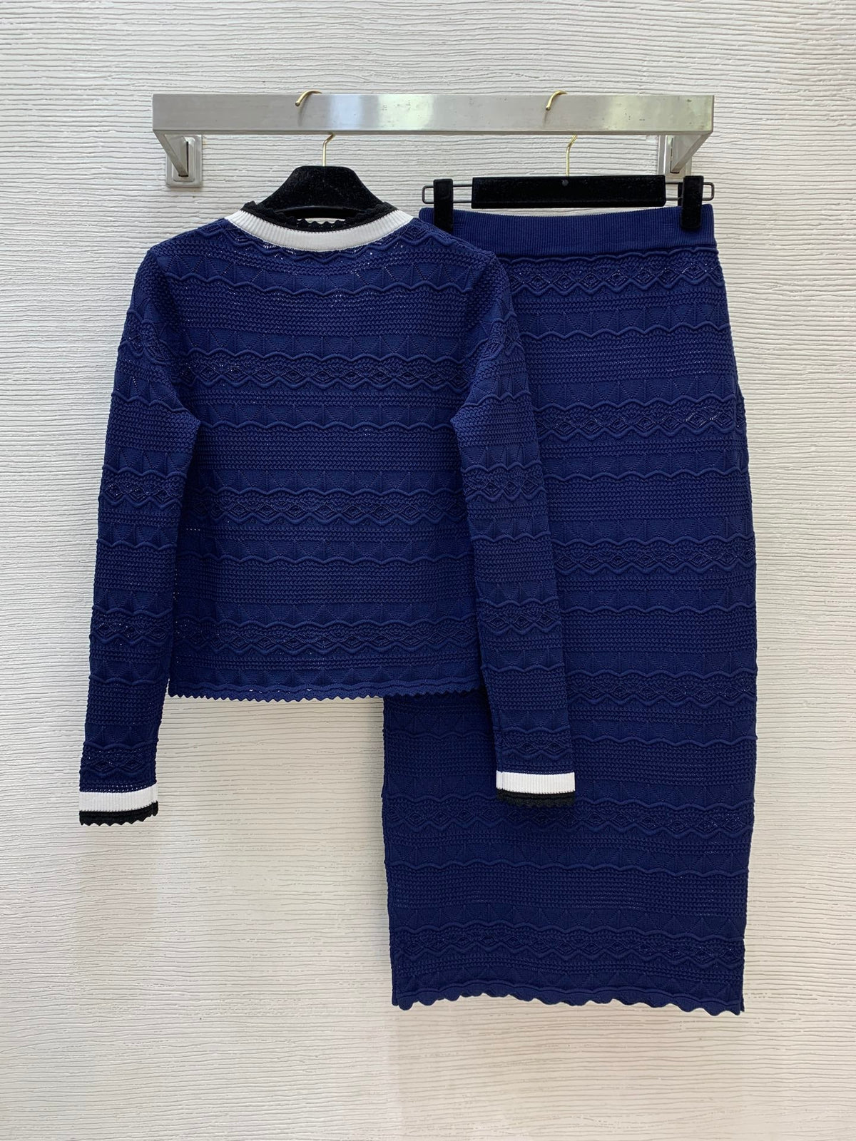 self-portrait/26 New Knit Cardigan + Midi Skirt