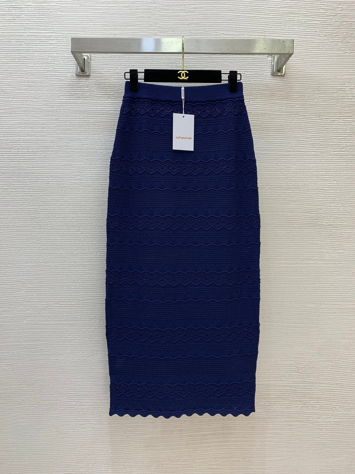 self-portrait/26 New Knit Cardigan + Midi Skirt