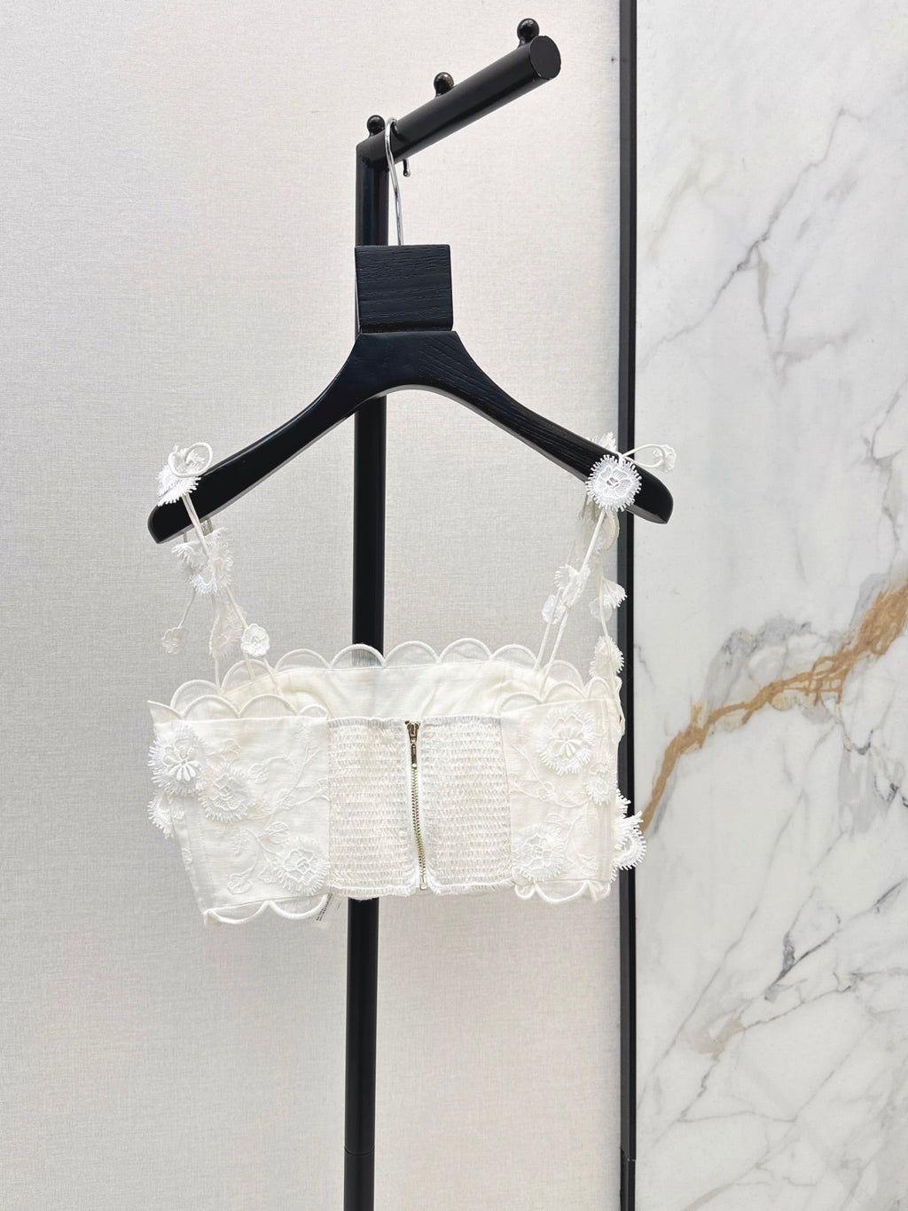 zimmermann/26ss 3D Floral Camisole + Skirt