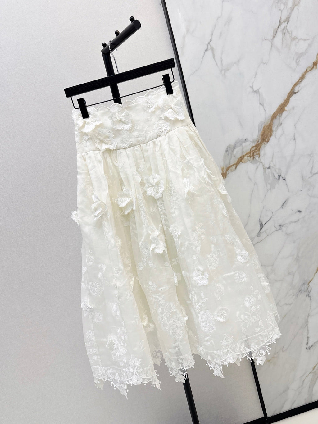 zimmermann/26ss 3D Floral Camisole + Skirt