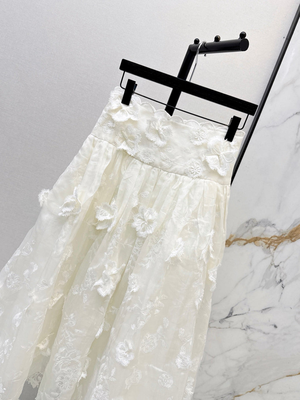 zimmermann/26ss 3D Floral Camisole + Skirt