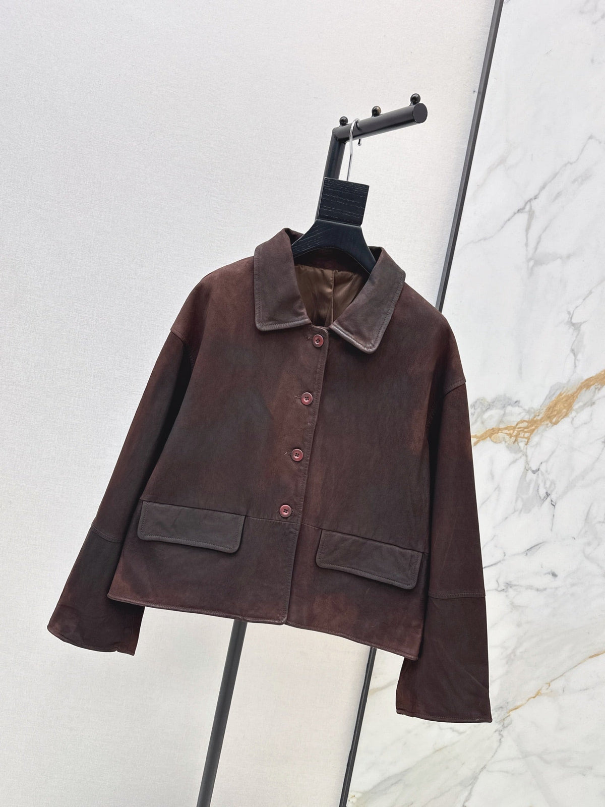 Hermès/26Ss Fall-Winter Latest Lambskin Jacket