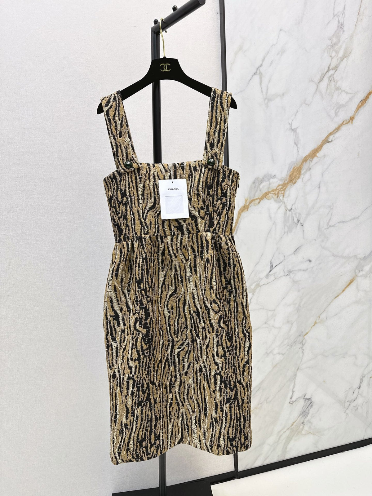 26Ss Early Autumn Latest Leopard Print Camisole Dress