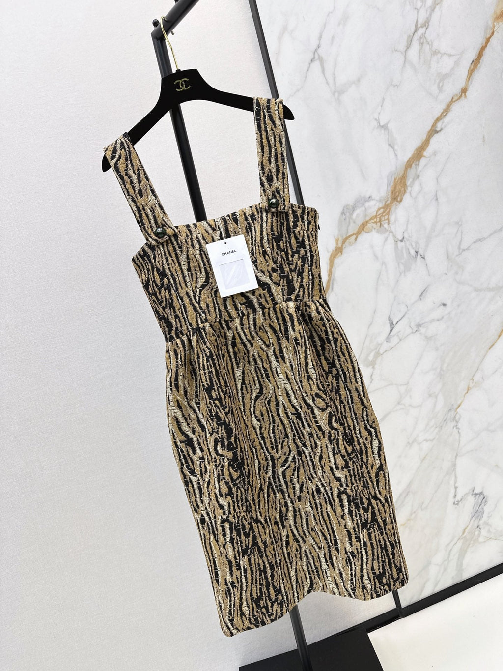 26Ss Early Autumn Latest Leopard Print Camisole Dress