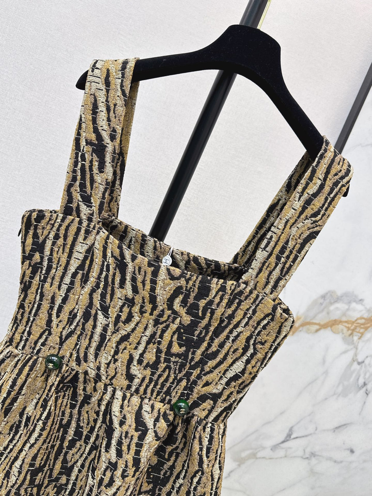 26Ss Early Autumn Latest Leopard Print Camisole Dress
