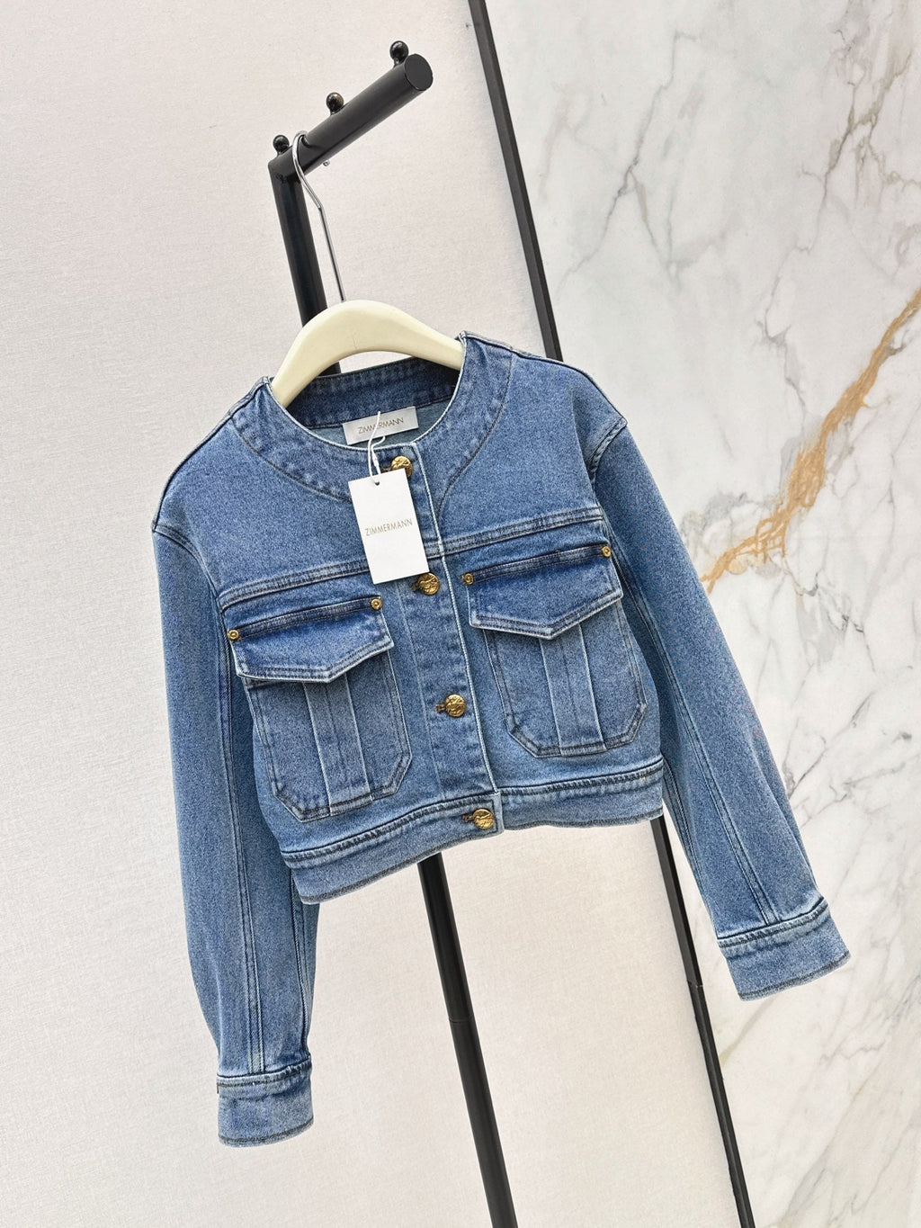 zimmermann/26 Early Autumn New Retro Vacation Style Denim Set