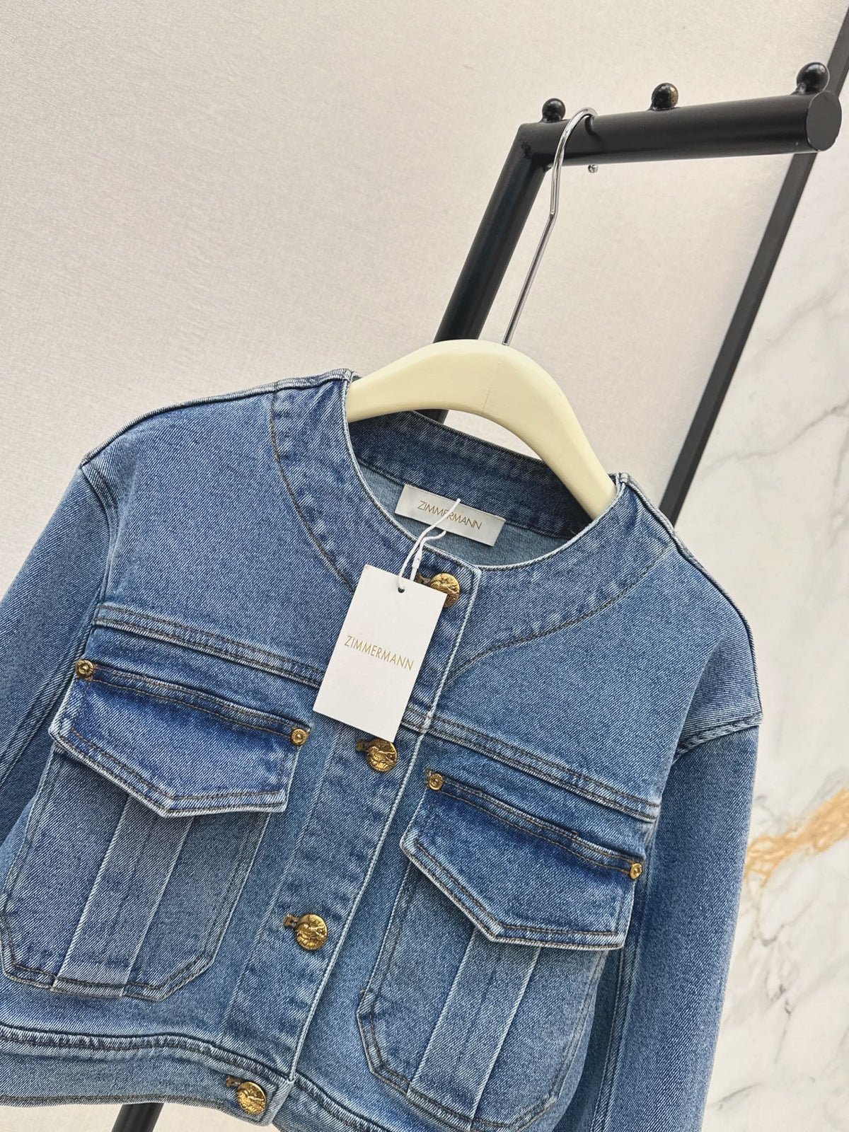 zimmermann/26 Early Autumn New Retro Vacation Style Denim Set