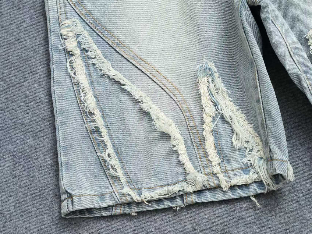 New denim shorts