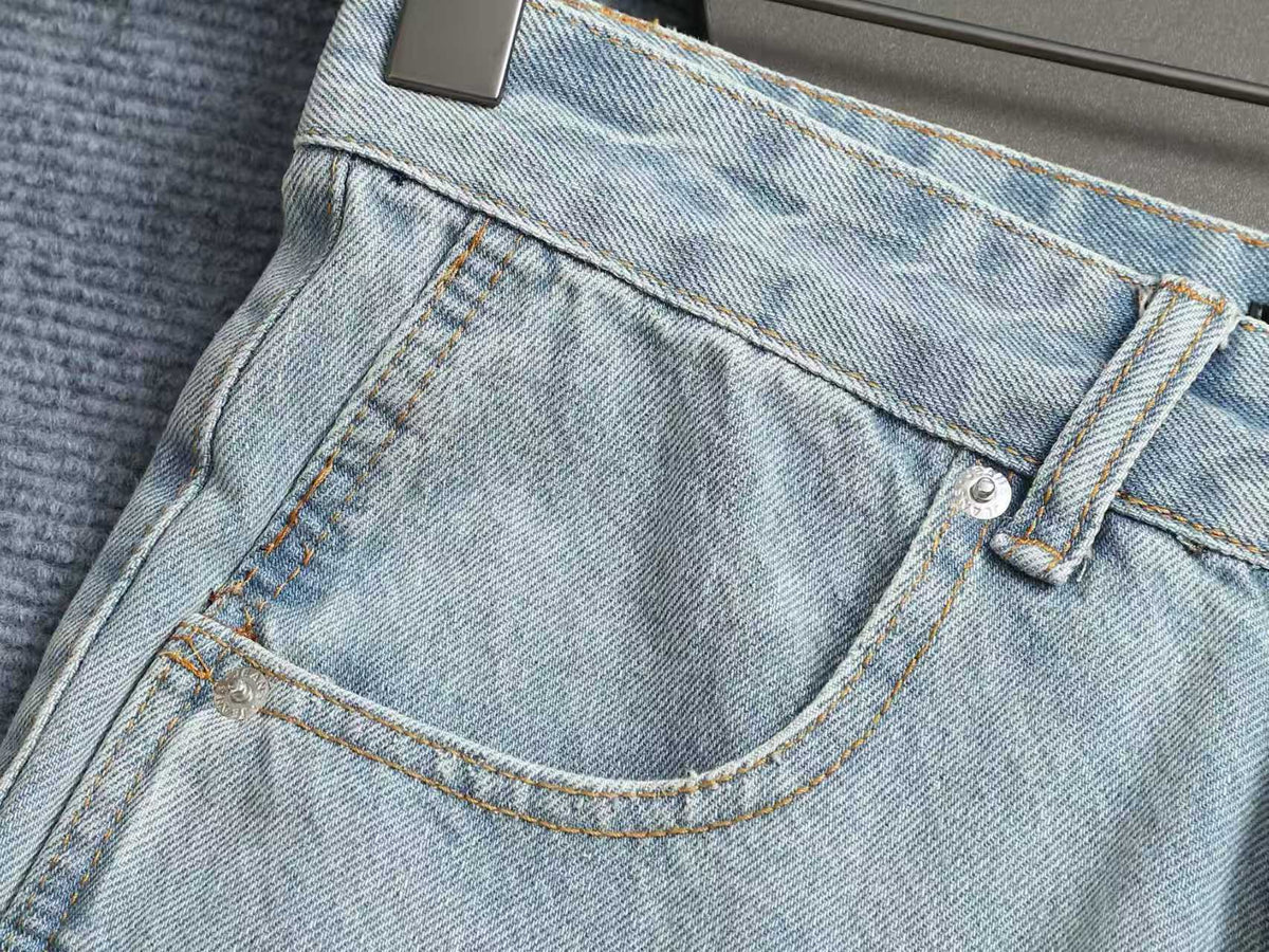 New denim shorts