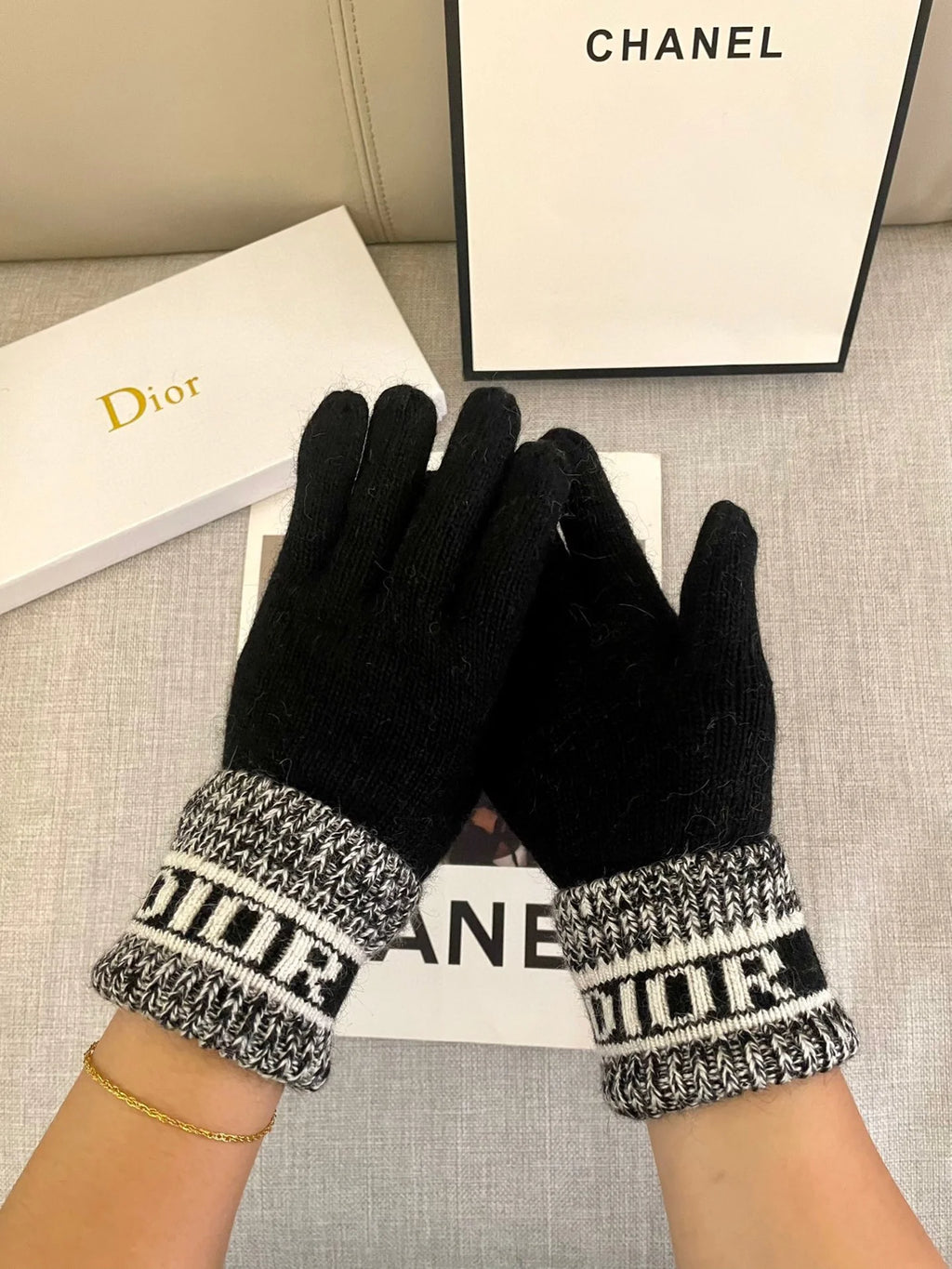 Wool Knitted Gloves 🧤 Candy Solid Color Series
