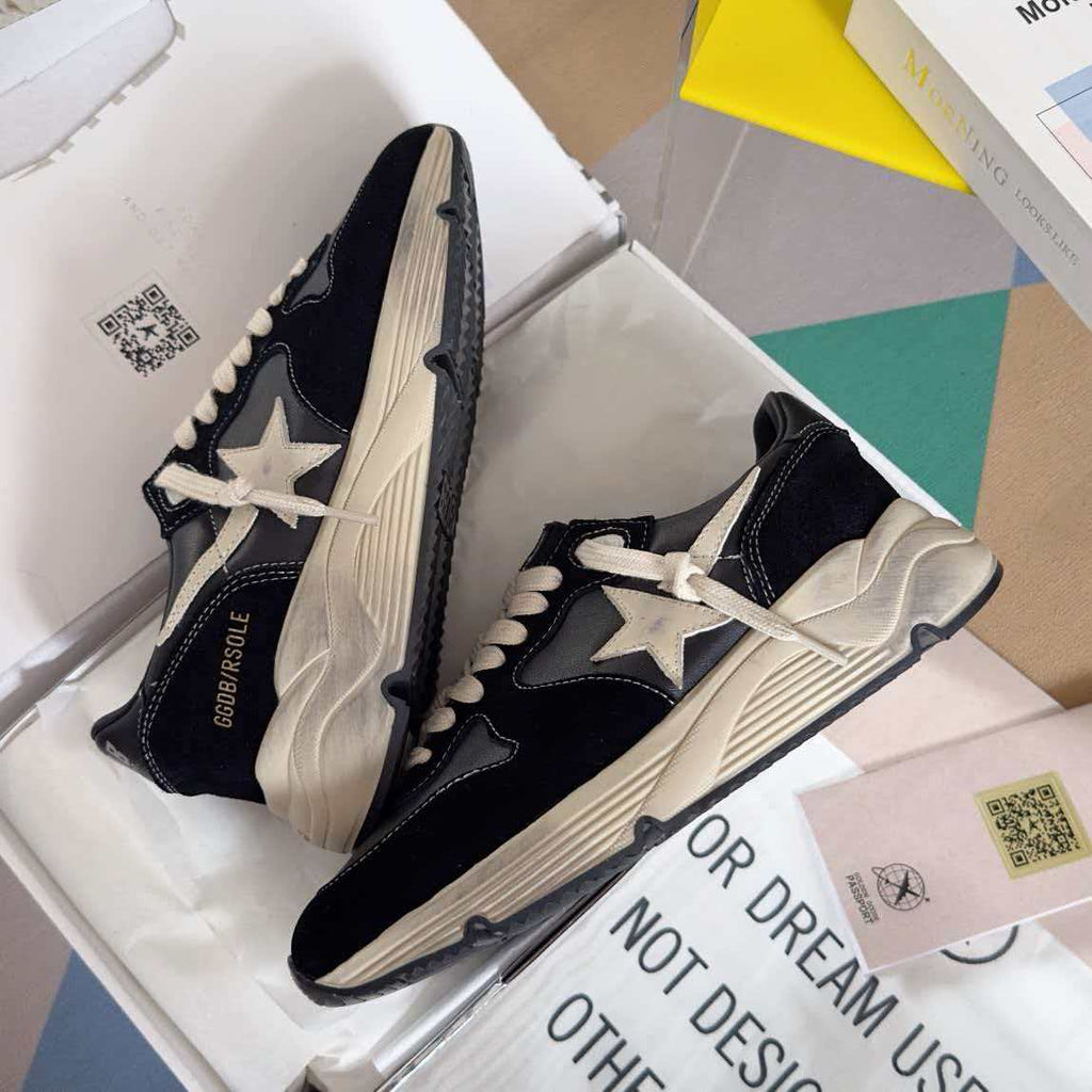Retro vintage star casual sports shoes, skateboard shoes, small dirty shoes