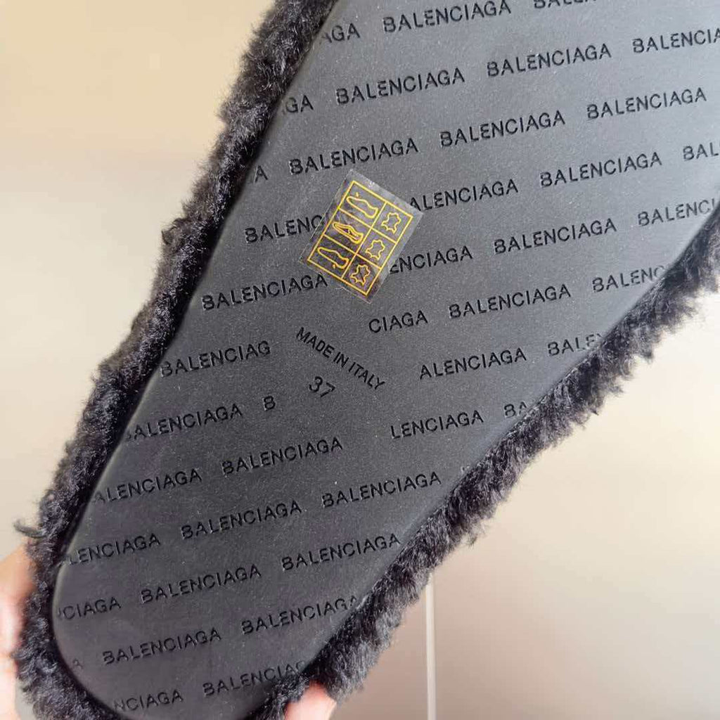 Thick sole, waterproof platform, wool slippers
