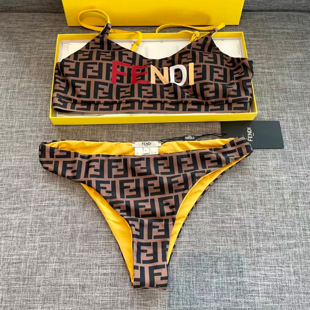 New letter split swimsuit