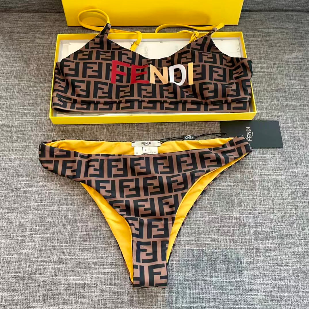 New letter split swimsuit