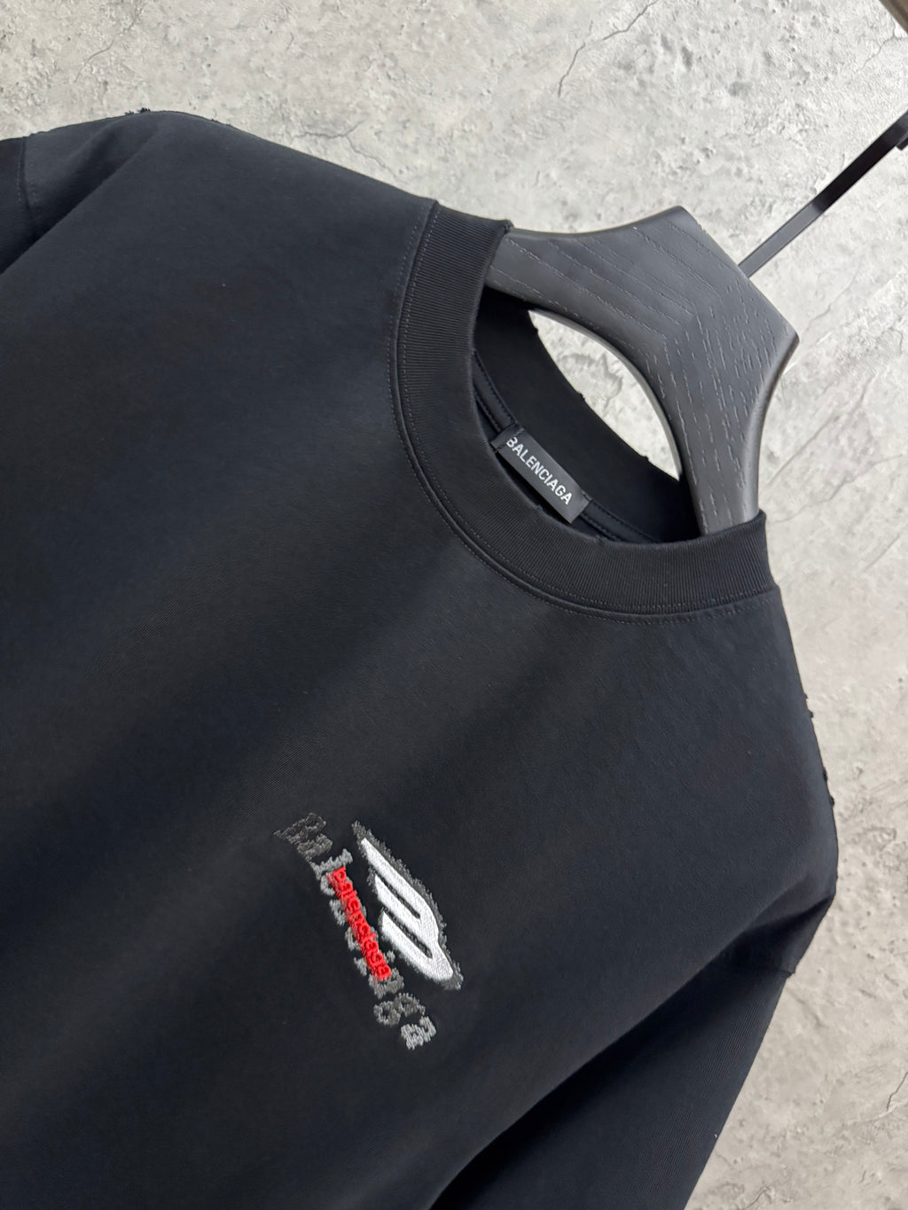 Stacked Embroidery 3D Stereoscopic Embroidery Short Sleeve